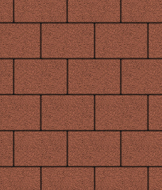 Тротуарная плитка ПРЯМОУГОЛЬНИК - Гранит Красный